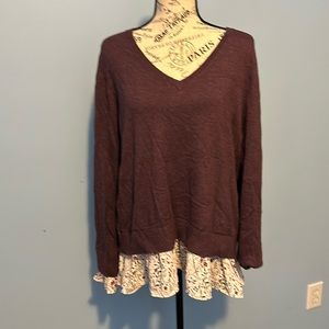 V neck sweater